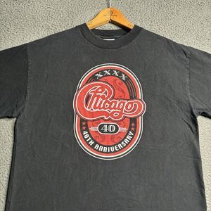 Chicago 40th Beverly M Anniversary Tour with Cities T Shirt Size Medium Band Tee